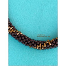 Gold and Brown Necklace	